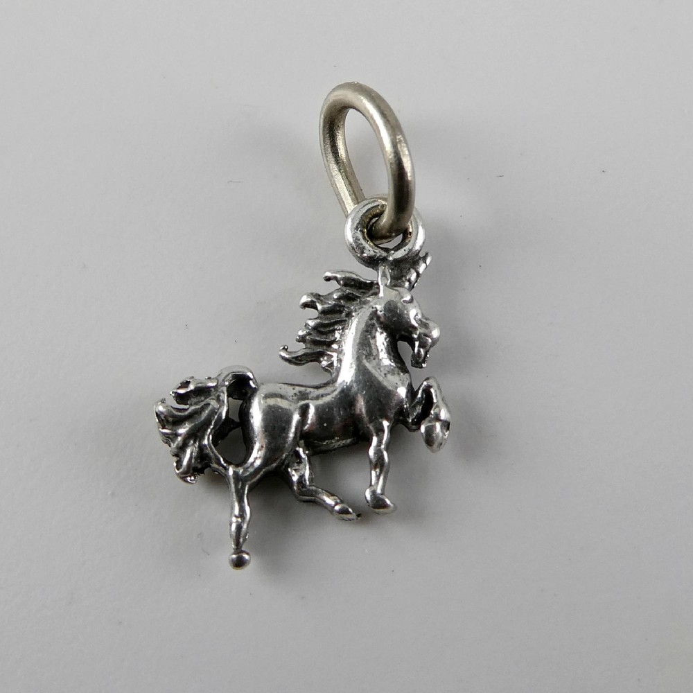TINY Sterling Silver Unicorn Charm SMALL Miniature FINDING Bracelet CRAFT