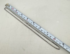 10K Hollow White Gold Box Chain Link Necklace 18″ / 2mm / 5 Grams – NICE!