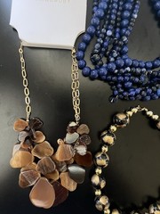 Vintage to Now Costume Jewelry Necklaces Rings Earrings 15 Piece LOT. W/ Case