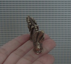 Vintage Style Solid Brass Dragon Figurine Statue Pendant Bag Charms