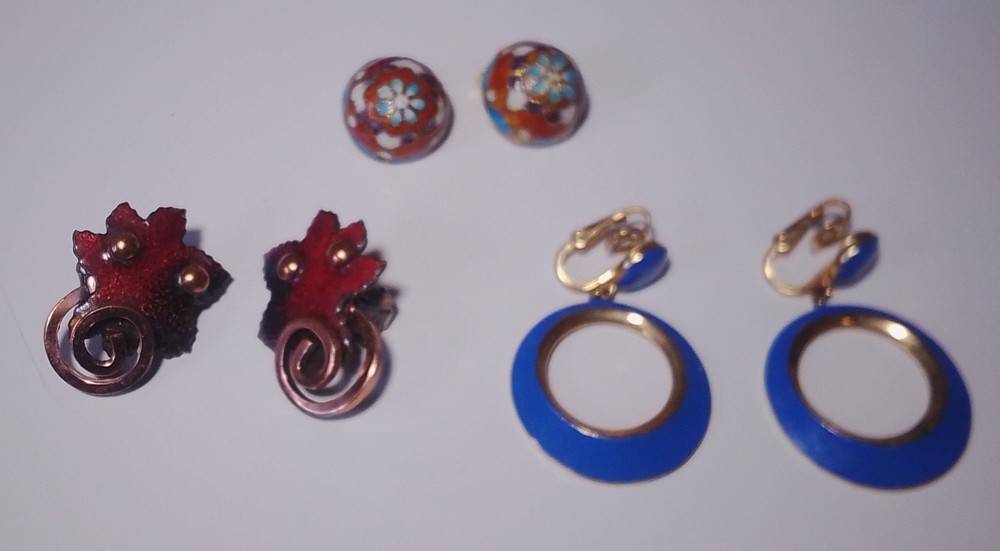 RENOIR MATISSE, Trafari and other Clip On Earrings