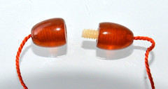 1970 RUSSIAN SOVIET BALTIC AMBER TWIST CLASP NECKLACE 老琥珀 PENDANT SUSPENSION PIN