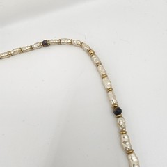 Vintage Signed Napier Women’s Necklace Gold Tone With Beads 30″