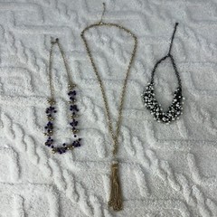 Estate Find Necklaces Lot X 3. Custom Jewelry Modern Multicolor