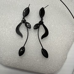 Vtg Set Black Shaped Wire Turquoise Teal Royal Multi Stone Neck Choker Earring