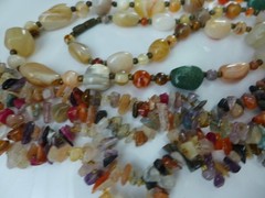 Estate find Vintage Modern Semi-precious stone set– Necklaces Earrings Bracelet