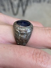 Vintage Sterling United States Air Force Military World War II WWII Ring