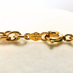 Vintage AJC Co. 1/20 12k Gold Filled Rope Chain Necklace , Watch Charm Fob, 27″