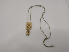 Soviet Vintage Kids Amulet Pendant Adjustable 70s 80s Plastic Bolo Tie USSR Rare