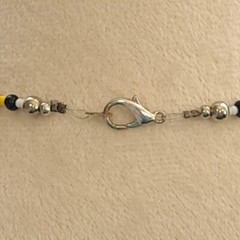 Handmade Women’s Tribal Style Necklace Beige/Multicolor 12.5 Inches