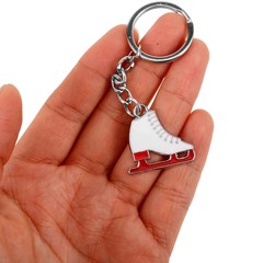 1PC Zinc Alloy Key Chain Wear-resistant Roller Skate Decorative Bag Pendants