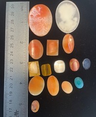 Lot Of 15 Antique Vintage Cameos 1 With Real Tested Diamond