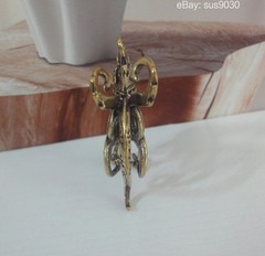 Solid Brass Copper Rooster Animal Figurine Statue Pendant