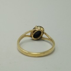 Vintage 10k Yellow Gold Filled Tigers Eye Cabochon Ring Size 5 Band