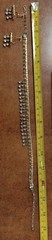 D’ERINI JEWELS Gold Tone Very Light Blue Rhinestone Choker Necklace Earrings