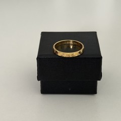 Vintage Milor Italy 925 Sterling Gold Vermeil Etched Starburst Band Ring Size 9