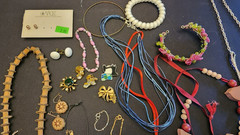 Lot #45 of random estate sale jewelry, necklaces, bracelets, earrings