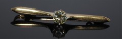 Antique 15ct Old Cut Diamond Brooch 0.31 Carat (FREE AUSTRALIA-WIDE POSTAGE)