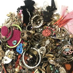 1 Lb Single Earrings Lot Craft Junk Broken Jewelry Lot Vintage Modern ..