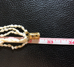 Vintage Cultured Freshwater Pearl Multi Strand Necklace Opera Lnth +Bracelet P12