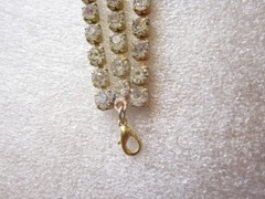 RHINESTONE VINTAGE AMAZING BEAUTIFUL CZECH HANDMADE BRACELET ”M+S” B123