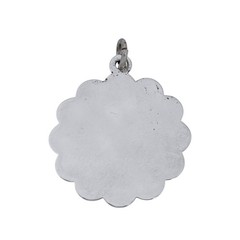 Vintage Silver-Plated Salt Lake City Medal Charm Pendant
