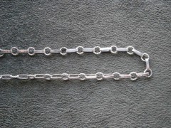 Dainty Textured Bar & Rope Link Chain Vtg 800 Silver Charm Bracelet 7.5″ ~ 2.5g
