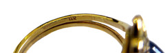 ART NOUVEAU – Antique CABOCHON Sapphire & GOLD Ring FINE