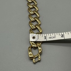 Vintage Napier Gold Tone Chain Link Statement Necklace Choker 16”