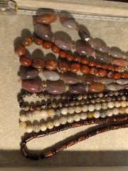 Lot of 6 sterling Desert Rose Traders DRT Genuine stone agate necklaces!