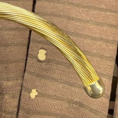 Vintage Gold Tone Modernist Torque Statement Necklace (1980’s) Choker