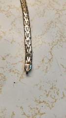 Vintage Sterling Silver Woven Bracelet Stamped Italy 7 Inches