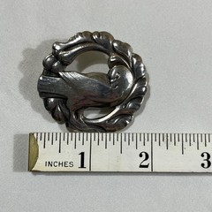 Vintage Georg Jensen Sterling Silver Bird Brooch Pin No. 123 Denmark Dove