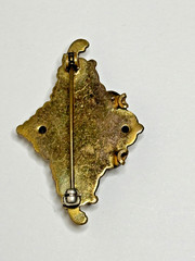 Antique Victorian Etruscan Style Pinchbeck Brooch