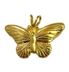 Vintage Butterfly Pendant Vintage Jewelry For Women Gift For Her Gold Tone Metal