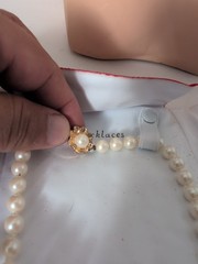 Vintage Kyoto Cultured Pearls 26 Inch Ornate Clasp Heavy Original Tag Japan New