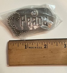 LOT 40+ VINTAGE 1960s Hippie Peace Love Dog Tag Necklace NOS Under $5 Each Bulk