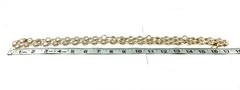 Vintage Swarovski Clear Crystal Station Necklace Gold Tone Open Back Bezel 34”