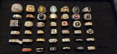 Vintage Mod Ring Lot Of 41.mens.14 Signed Avon ETA stainless Steel RSC
