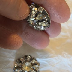Vintage Fred Block Earrings-circa 1930-50, Older Earrings That Still Sparkle