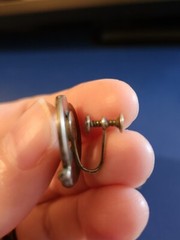 ROMERO TAXCO STERLING SILVER SCREW BACK EARRINGS, 11G