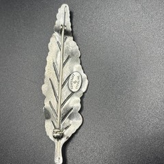 Vintage Danecraft sterling Silver brooch Pin Leaf Signed 2.5” 5g