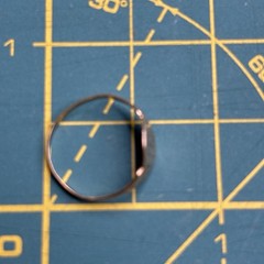 Antique 14K Gold Monogram R Pinky Baby Ring Size 4