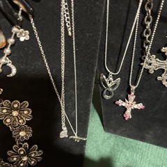Jewelry Fashion lot Eclectic Silver Tone Vtg Modern Necklaces Bracelets Bulk