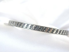 Vintage Sterling Silver 925 Rare Danecraft Felch Slip on Bracelet 7.5″