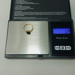 Vintage 10k Yellow Gold Filled Tigers Eye Cabochon Ring Size 5 Band
