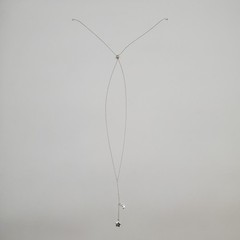 VTG 925 Moon Star Y Drop Necklace Adjustable 28in Sterling Silver 3.2g Celestial