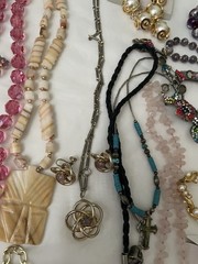 Vintage Jewelry Lot with Various Styles Necklaces/ Earrings/bracelets/ Others