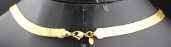 😍Vintage Monet Gold Plate Herringbone Chain 18″ Necklace