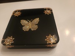 Vintage Butterfly Brooch Coaster or Paperweight Stunning Gift for any occasion